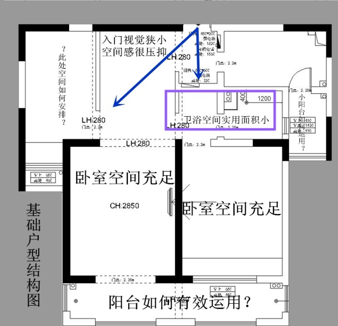圖1 基礎戶型結構圖